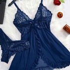 Sexy V-Neck Lace Bralette Pajamas