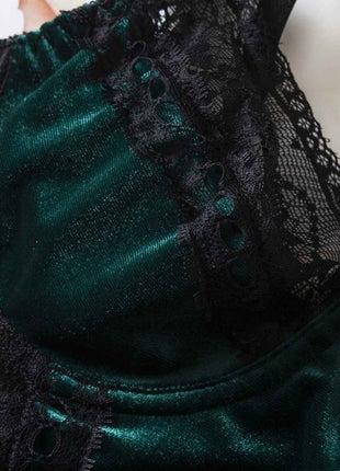 Exquisite Lace Sequined One-Piece Dress