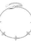 Full Diamond Bracelet-white Gold (lobster Clasp)