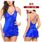 Silk-Back Cross-Over Suspender Nightgown