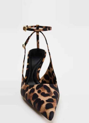Sexy Mature Lady-Style Leopard-Print High Heels
