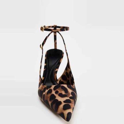 Sexy Mature Lady-Style Leopard-Print High Heels