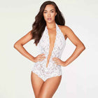 Strappy Lingerie With Lace Trim And Sheer Body-Hugging Dress