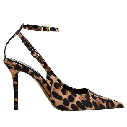 Sexy Mature Lady-Style Leopard-Print High Heels