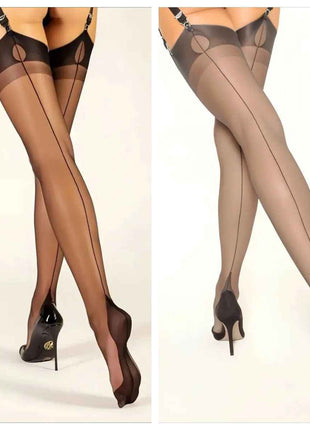 Women's Ultra-thin Retro Nylon Suspender Stockings