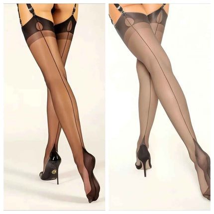 Women's Ultra-thin Retro Nylon Suspender Stockings