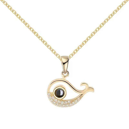 Little Fish 100 Languages Projection Necklace