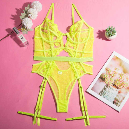 Spring Summer Embroidered Shapewear Jumpsuit