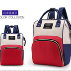 Red Beige Colorblock