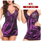 Silk-Back Cross-Over Suspender Nightgown