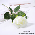 Silk Cloth Lover Rose-white