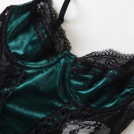 Exquisite Lace Sequined One-Piece Dress