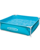 Piscina Quadrata per Bambini con Telaio 122x122x30 cm per Palline e Sabbia