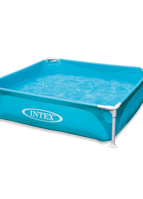 Piscina Quadrata per Bambini con Telaio 122x122x30 cm per Palline e Sabbia