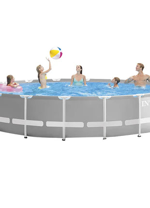Piscina Rotonda Fuori Terra con Struttura Rinforzata per Bambini e Famiglie