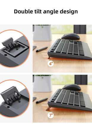 Dual-mode 2.4G Wireless Keyboard Mouse Combo Mute Rechargeable Keyboard Mouse Set With Multi-Function Keys for Windows PC Gamer