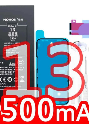NOHON  High Capacity Phone Battery for iPhone 13 13Pro 12 Pro 11 X XR XS 12Mini 13PM 15Pro MAX 14 SE SE2 SE3 Replacement Bateria