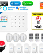 Sistema di Allarme Domestico Antifurto WiFi GSM Wireless 433MHz con Controllo App Tuya Smart Home
