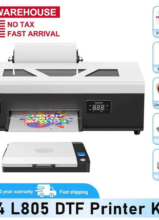 A3 DTF Printer/A3 XP600 DTF Printer/A4 L805 DTF Printer Printing Machine For T-shirt For Metal Wooden Direct Transfer Printer