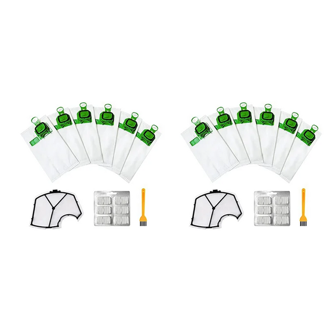 2X For Kobold Vacuum Cleaner Bag Kit Compatible For Vorwerk Kobold VK140 VK150-B