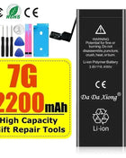 High Capacity Battery For iPhone 4 4S 5 5S 5C SE 2020 6 6S 7 8 SE2 Plus X XR XS 11 Pro Max Mobile Phone Pack New 0 Cycle Seal