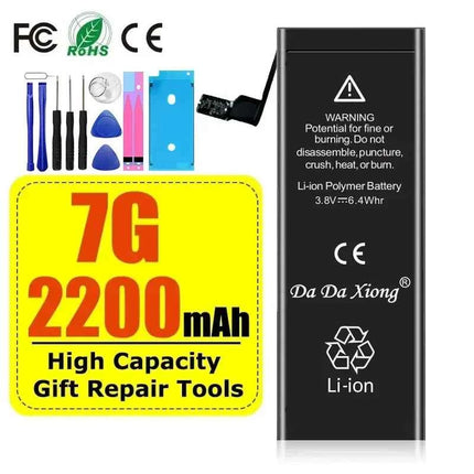 High Capacity Battery For iPhone 4 4S 5 5S 5C SE 2020 6 6S 7 8 SE2 Plus X XR XS 11 Pro Max Mobile Phone Pack New 0 Cycle Seal