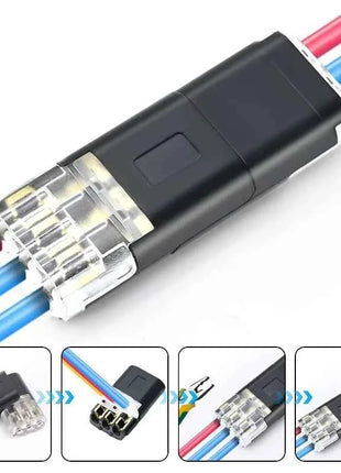 Electric Wire Connector No Strip Quick Dual Line Cable Interconnection Detachable Automotive Terminal Plug Universal Quality