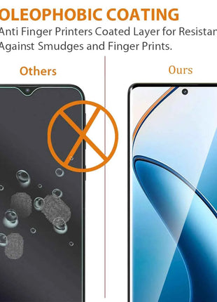 3D Curve Screen Protector For Realme 12 Pro Plus OPPO Tempered Glass High Aluminum HD  Crystal   9H Ultra Transparent Clear