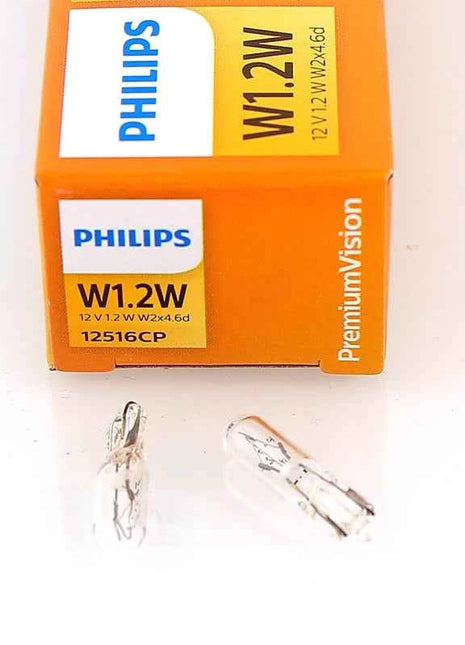 Philips Car Gauge Light T5 Halogen Panel Bulb 12V 1.2W W1.2W Instrument Lamp Lights