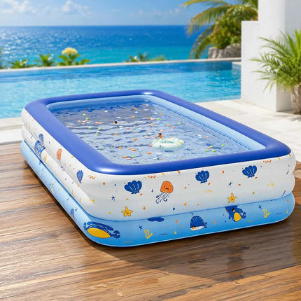 Piscina gonfiabile da 1 pezzo, piscina familiare di grandi dimensioni, gonfiabile per adulti, per uso in giardino, all'aperto, per feste.