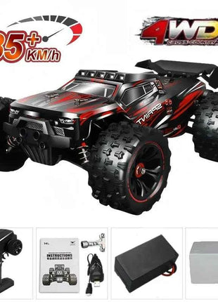 1:16 85KM/H Or 50KM/H 4WD RC Car With LED Remote Control Cars High Speed Drift Monster 4x4 Truck for Kids vs Wltoys 124017 Toys