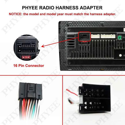 Cablaggio radio per Lada Granta 2011-2017, connettore a 16 pin a connettore ISO, cavo adattatore multimediale Android per auto