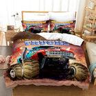 M-Monster Jam Bedding Set Single/Twin/Full/Queen/King Size Monster Jam F-F1 Bed Set Aldult Kid Bedroom Duvetcover Sets 3D Anime