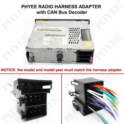 Cablaggio a 16 pin Decoder CAN Bus Spina 16P Connettore ISO Adattatore cavo unità Android per auto 2Din per VW Golf Passat Polo Leon