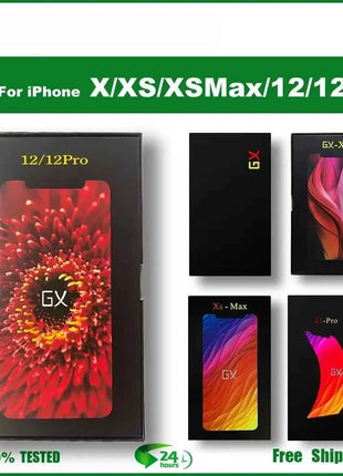 Display OLED GX di alta qualità con True Tone e 3D Touch per iPhone X, XS Max, 11, 12, 13, 14, 15, 16 Pro Max - Sostituzione schermo LCD