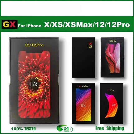 Display OLED GX di alta qualità con True Tone e 3D Touch per iPhone X, XS Max, 11, 12, 13, 14, 15, 16 Pro Max - Sostituzione schermo LCD