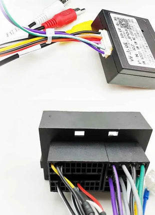 Adattatore per cablaggio autoradio CAN Bus Decoder connettore RCA cavo di cablaggio da 16Pin a 52 Pin per Jeep Renegade Cherokee Compass Wrangler