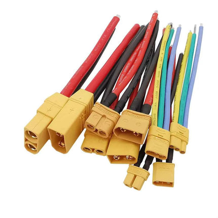 1 paio XT30U XTR30U XT60 XT60H XT90U spina maschio e connettore Jack femmina cavo batteria RC cavo in Silicone 100mm
