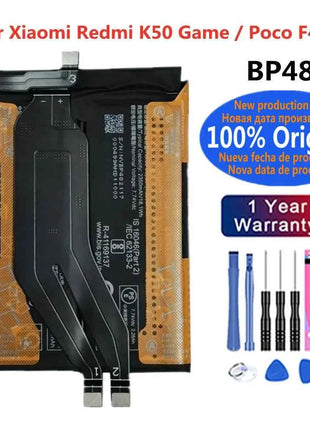 BP48 BP49 BM5E BM5F Original Battery For Xiaomi K40S K50 Pro K50Pro /K50 Game / Mi Poco F4 GT Phone Batteries + Free Tools