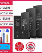 New 0 Cycle Battery For IPhone 12 13 Mini Pro Max High Capacity Bateria For  12mini 13mini 12Pro 13Pro Sticker Free Tools