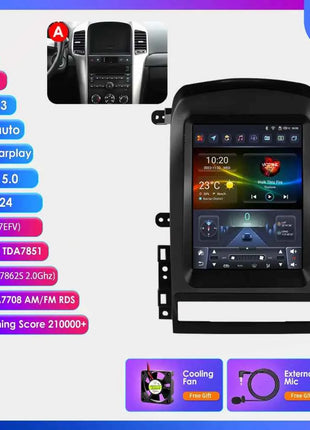 Hizpo 9.7" 2 Din Android Auto Car Radio for Chevrolet Captiva Sport 2006 - 2012 Multimedia Video Player Carplay  for Tesla Style