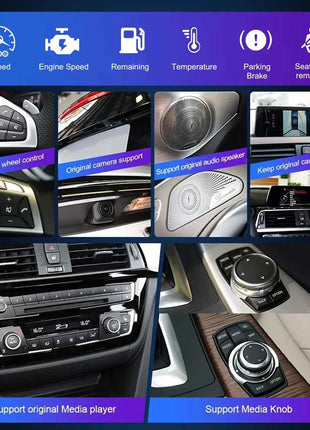 For BMW 1 Series E81 E82 E87 E88 2004-2012 CCC CIC Wireless Carplay Android Auto Car Multimedia Player Linux 1920*720 Screen