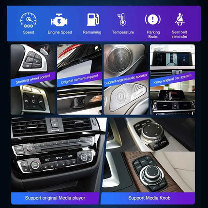 For BMW 1 Series E81 E82 E87 E88 2004-2012 CCC CIC Wireless Carplay Android Auto Car Multimedia Player Linux 1920*720 Screen