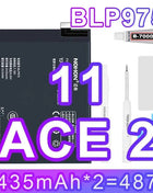 NOHON Replacement Battery for OnePlus 7T 8T 9RT 10T 12 11 9 8 7 6T 6 5T 5 7TPro Phone Batteries BLP801 BLP685 BLP745 BLP743