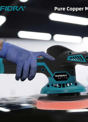 Lucidatrice Elettrica per Auto YOFIDRA 7000RPM 150MM, Utensile per Lucidatura, Levigatura e Ceratura Compatibile con Batteria Makita