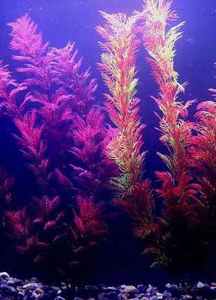Artificial Aquarium Decor Plants Water Weeds Ornament Aquatic Fish Tank Simulation Grass Flower Decoration Accessories