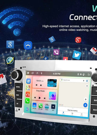 Podofo CarPlay Android Radio For Opel Astra Antara Corsa Zafira Combo Car Intelligent System 2din GPS Stereo Dashboard Car Radio