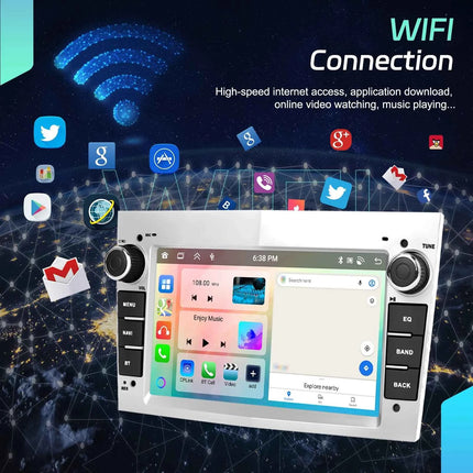 Podofo CarPlay Android Radio For Opel Astra Antara Corsa Zafira Combo Car Intelligent System 2din GPS Stereo Dashboard Car Radio