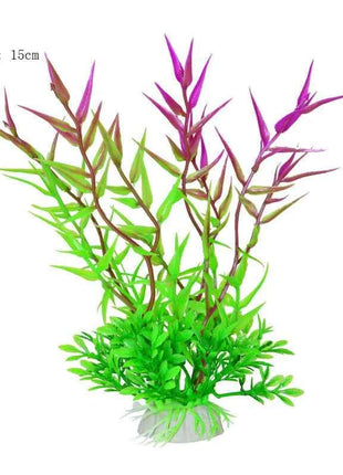 Artificial Aquarium Decor Plants Water Weeds Ornament Aquatic Fish Tank Simulation Grass Flower Decoration Accessories