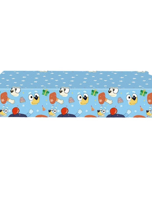 Set di stoviglie usa e getta a tema famiglia Bluey, piatto, striscione, topper per torta, bandierine, palloncini Bingo, decorazioni per compleanno.